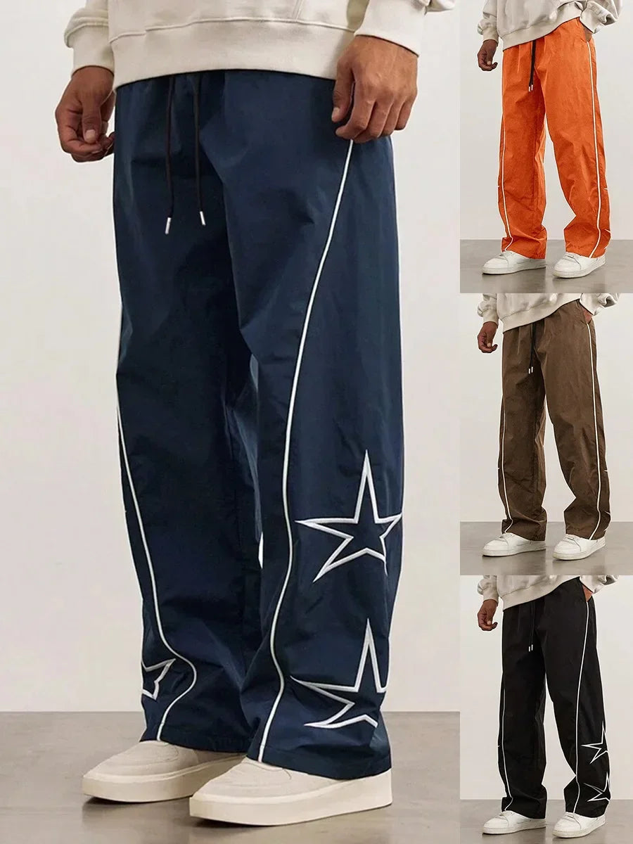 Männer Neue Gestickte Casual Hosen High Street Trendy Marke Retro Casual Hosen Männer