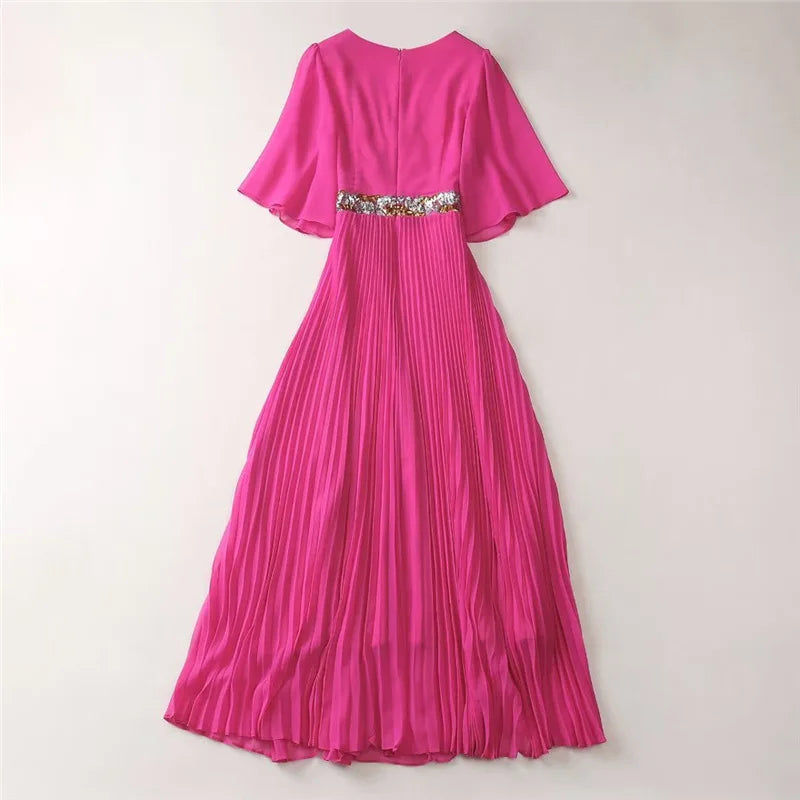 Elegantes Mini-Kleid für Damen mit halbem Stehkragen, langen Ärmeln und 3D-Blumen-Patchwork-Design – figurbetont und stilvoll.
