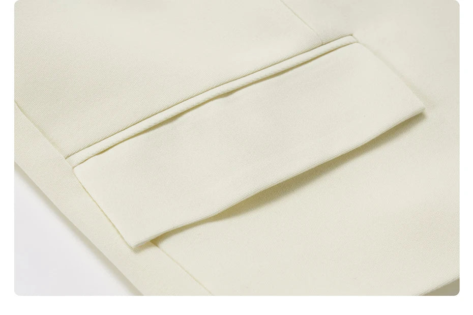 Eleganter Damen-Anzug mit Blazer und Hose – ideal für Büro und festliche Anlässe, in Schwarz mit Ein-Knopf-Design, XS-2XL