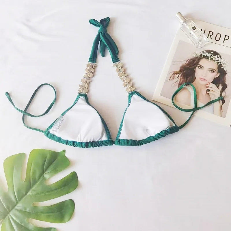 Sexy Damen-Bikini-Set mit vier Teilen – ideal für Strand und Pool