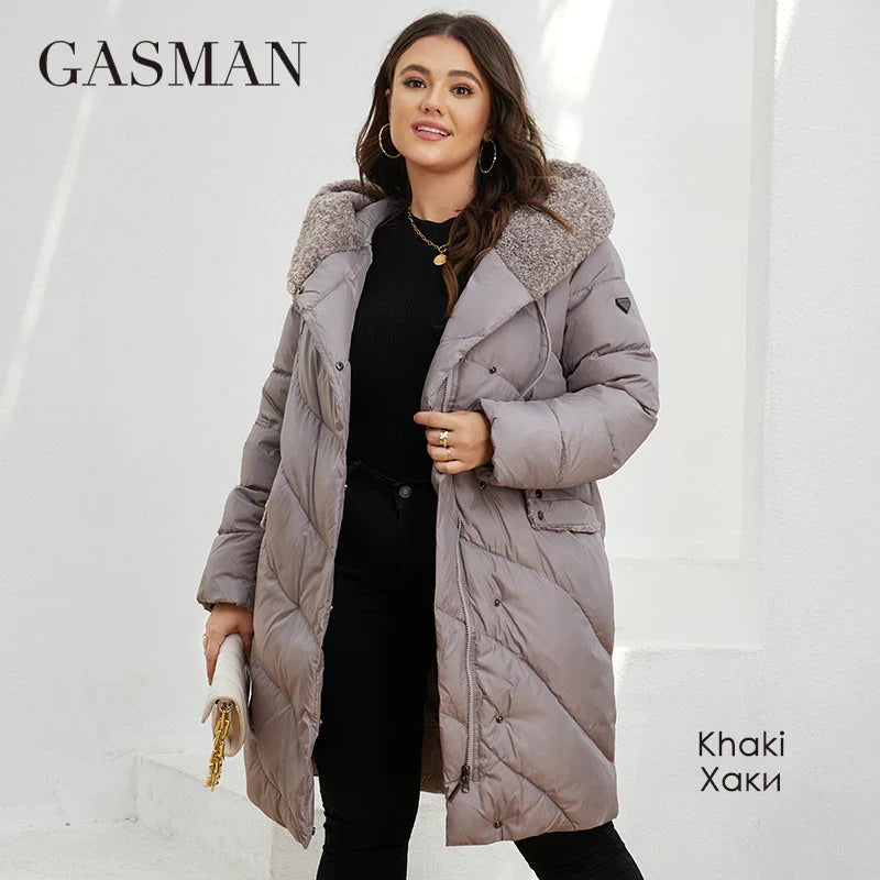 Damen-Mantel mit Kontrastdetails und Kapuze – mittellanger, lässiger Trenchcoat mit Taschen für den Frühling