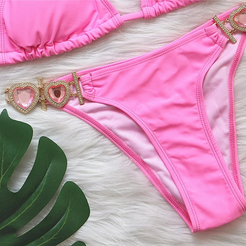 Sexy Bikini-Set mit Push-up und Rock – Perfekt für Strand und Pool