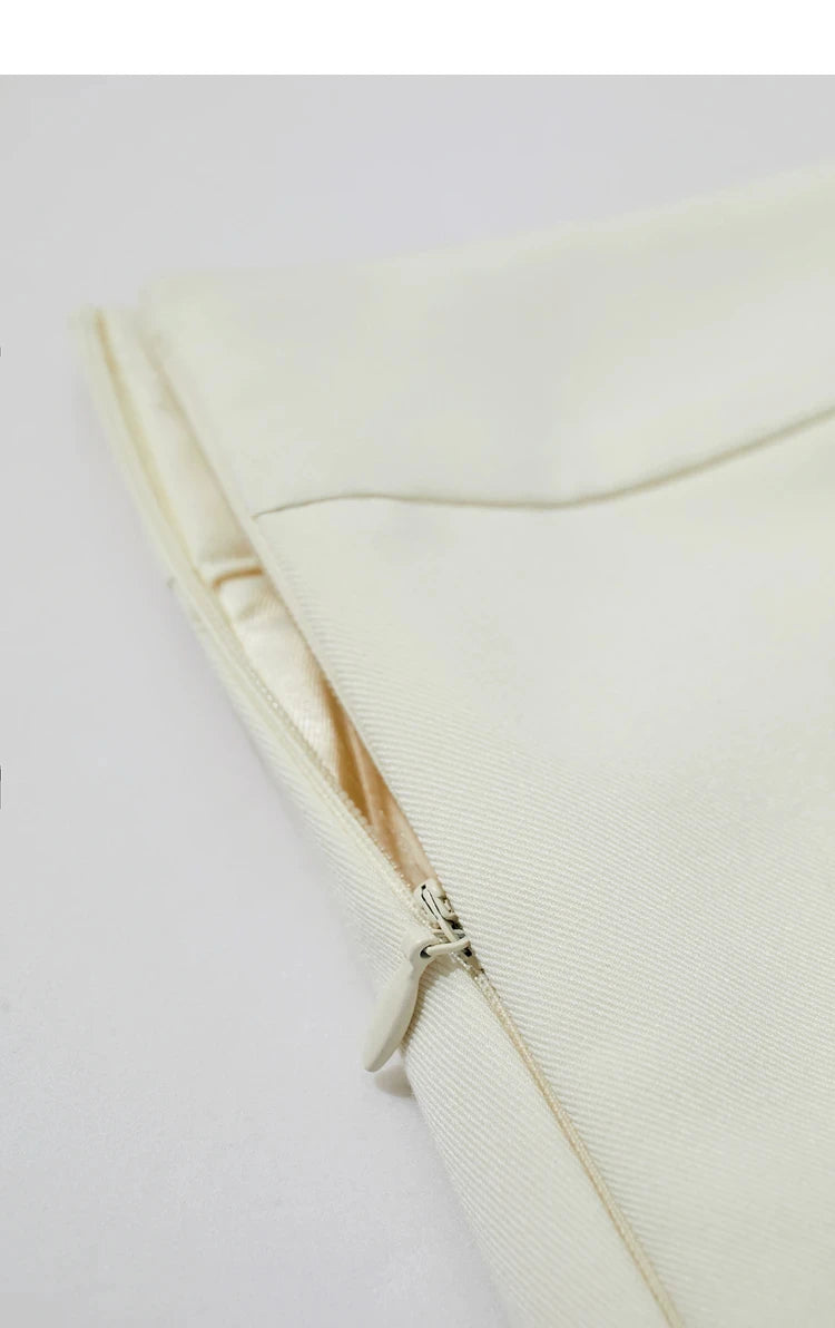 Damen Shorts-Röcke im minimalistischen Stil mit hoher Taille und geradem Schnitt