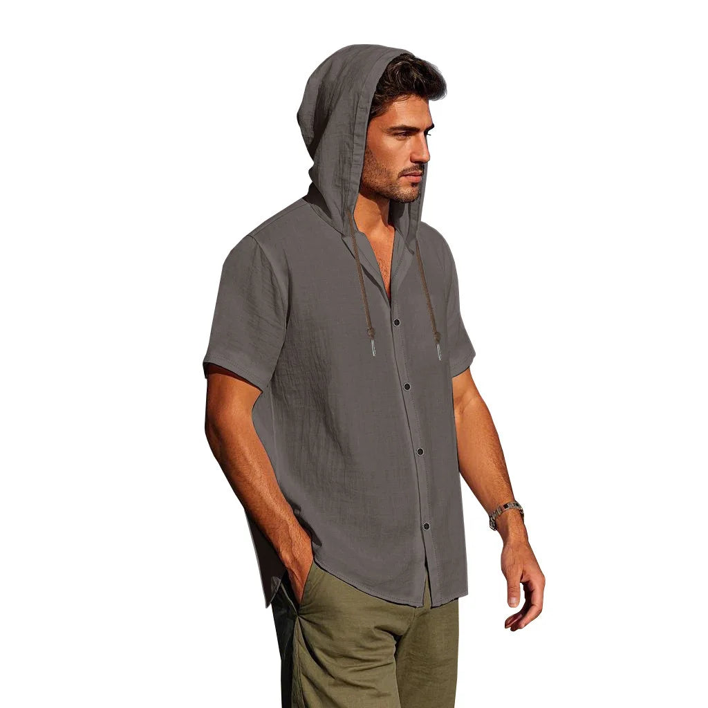 Langarm-Herrenhemd aus Cord mit Streifenmuster – aus samtweichem Baumwollstoff in mehreren Farben.