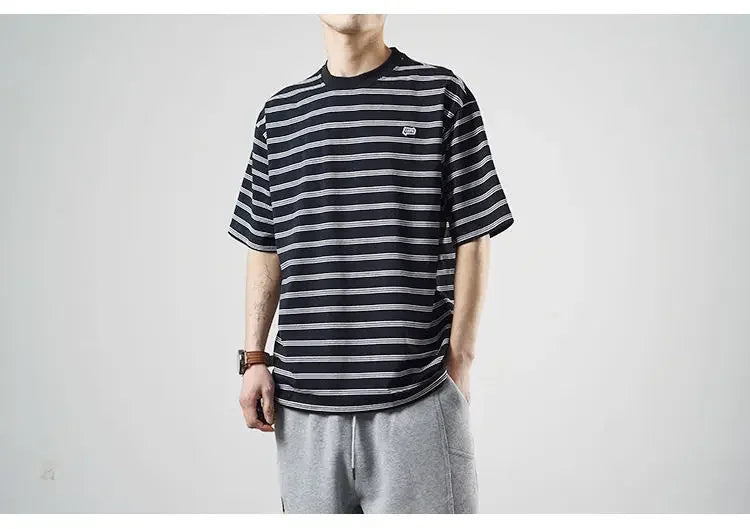 Herren T-Shirt aus Bambus-Mesh und Eisseide mit Rundhalsausschnitt – Kurzarm-Sommeroberteil