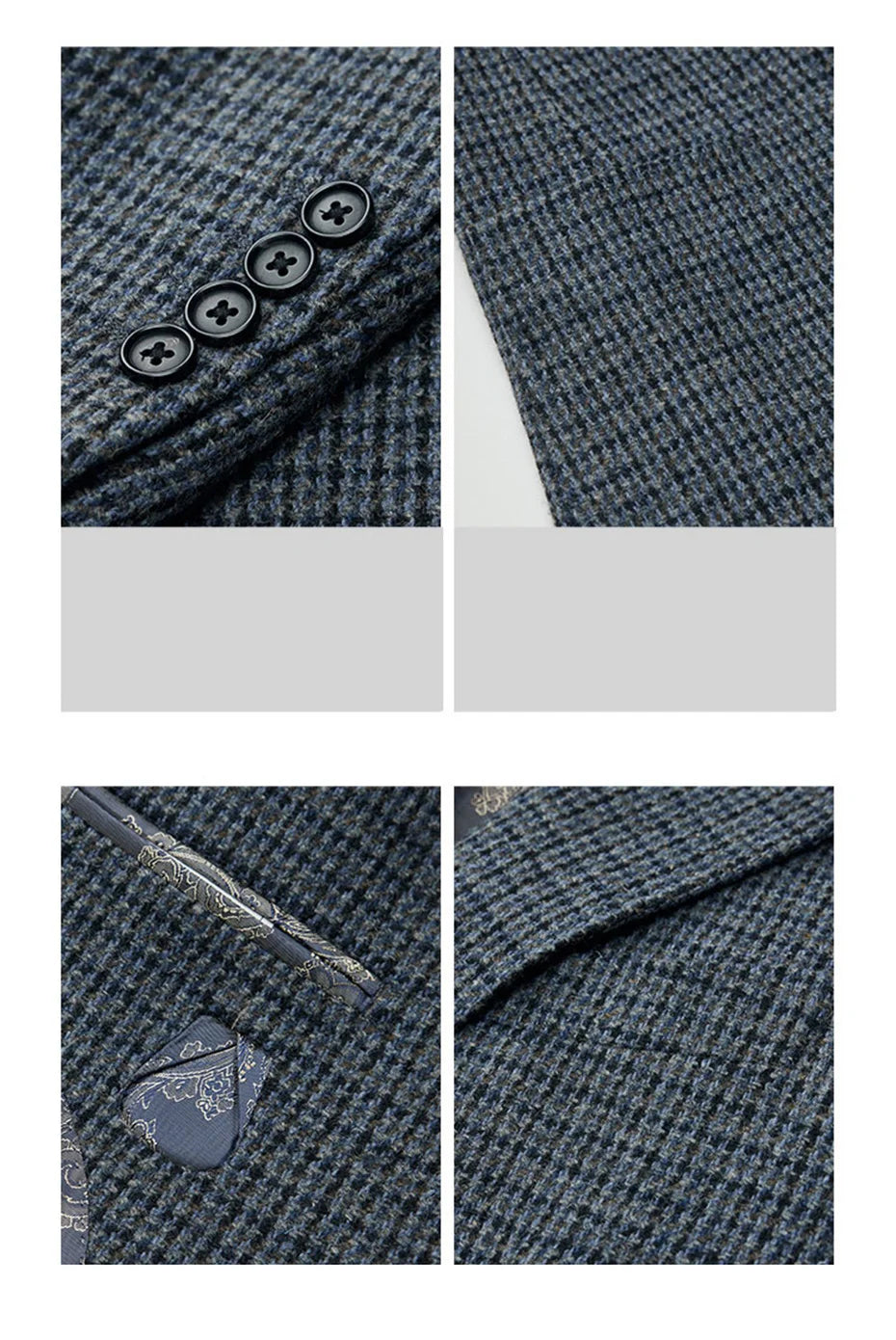 Eleganter Herrenanzug in Schwarz mit Blazer, Weste und Hose – ideal für Hochzeiten, Partys und den täglichen Business-Look, auch in großen Größen erhältlich.