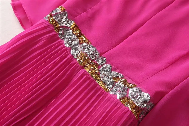 Elegantes Mini-Kleid für Damen mit halbem Stehkragen, langen Ärmeln und 3D-Blumen-Patchwork-Design – figurbetont und stilvoll.