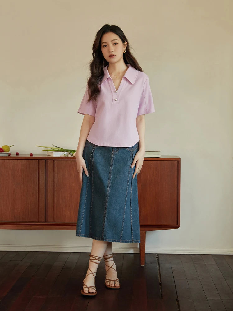 Lässiges Plus-Size-Set aus lockerem Shirt und Shorts für den Sommer – ideal als bequeme Freizeitkleidung im Y2K-Stil.