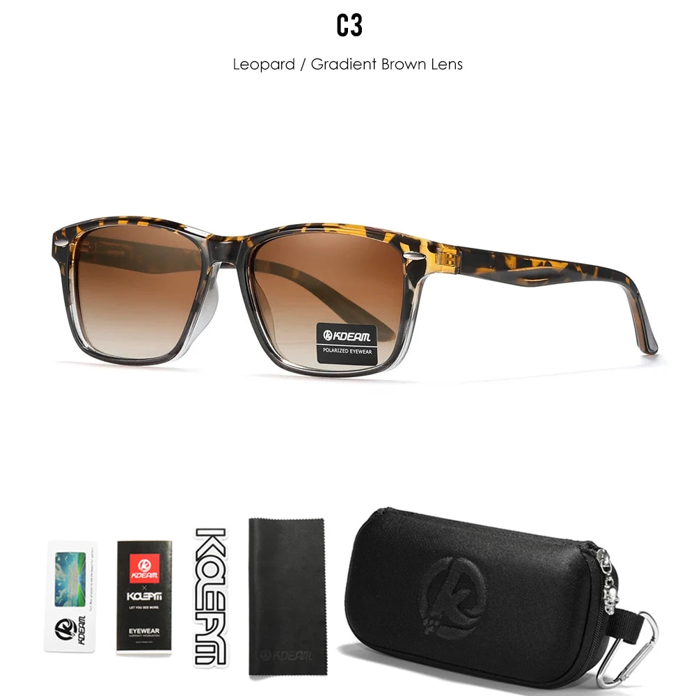Sonnenbrille Sport TR90 Farbverlauf polarisiert 100% UV Angeln Herren
