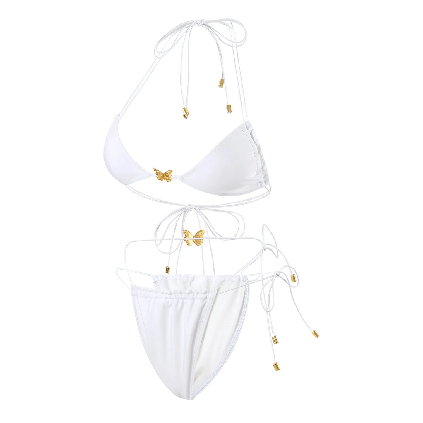 Dreiteiliges Damen-Bikini-Set im brasilianischen Stil – ideal für Strand und Pool