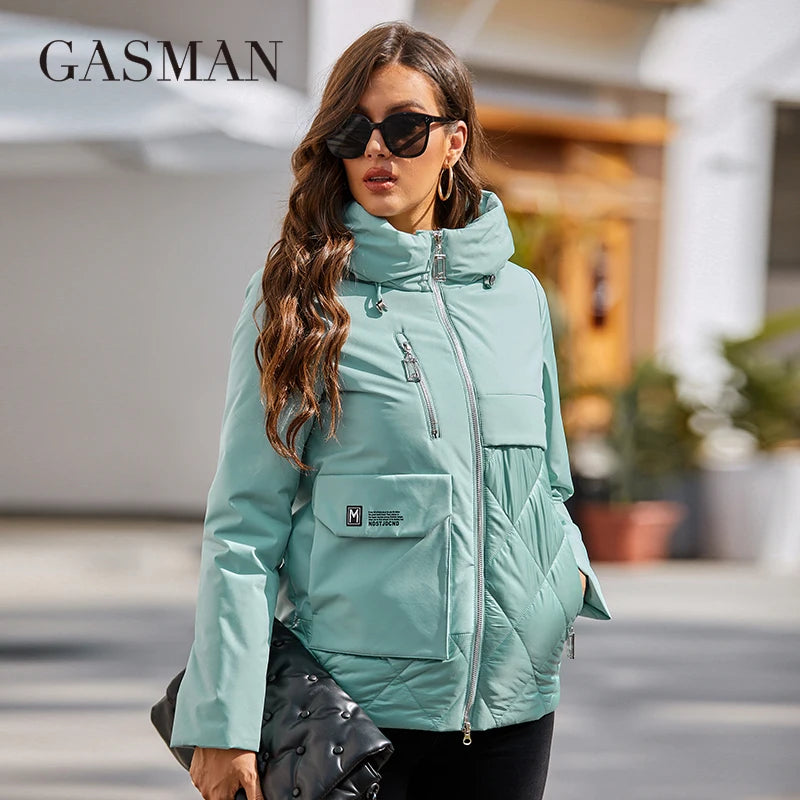 Damen-Winterjacke mit Kapuze und Reißverschluss – Warmer, modischer Daunenparka für kalte Tage
