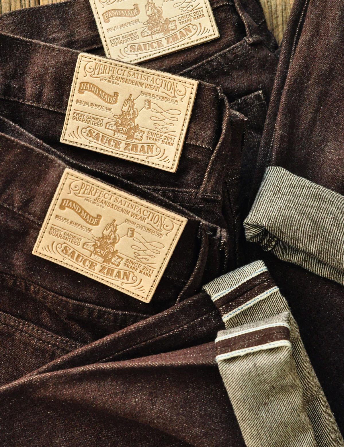 Herren Jeans aus Selvedge-Denim im Vintage-Stil mit Tapered Fit