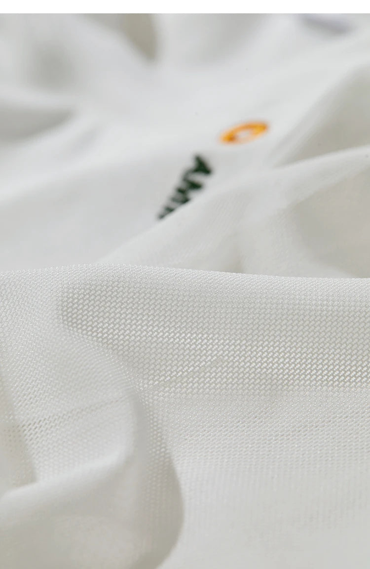 Damen T-Shirt im Casual-Stil mit gesticktem Rundhals und kurzen Ärmeln
