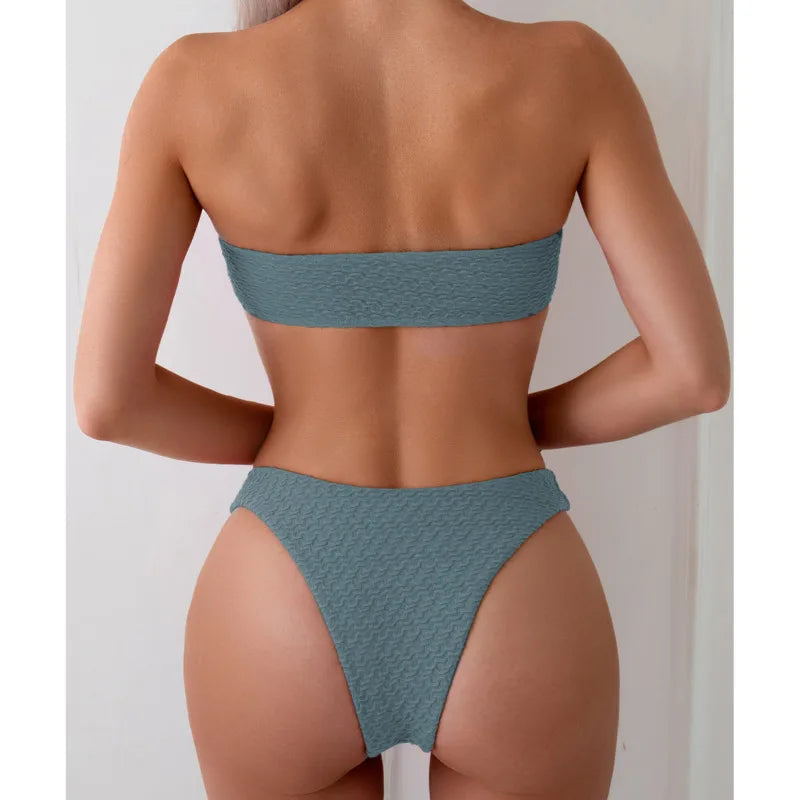 Sexy Bikini-Set mit Push-up für Damen – ideal für Strand und Pool