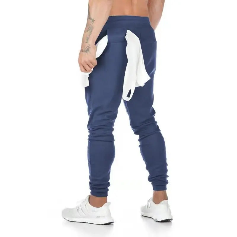 LOGO-freie Muscle Herren Sporthose Herren Fitness Hängende Handtuchhose Lauftraining Fußhose