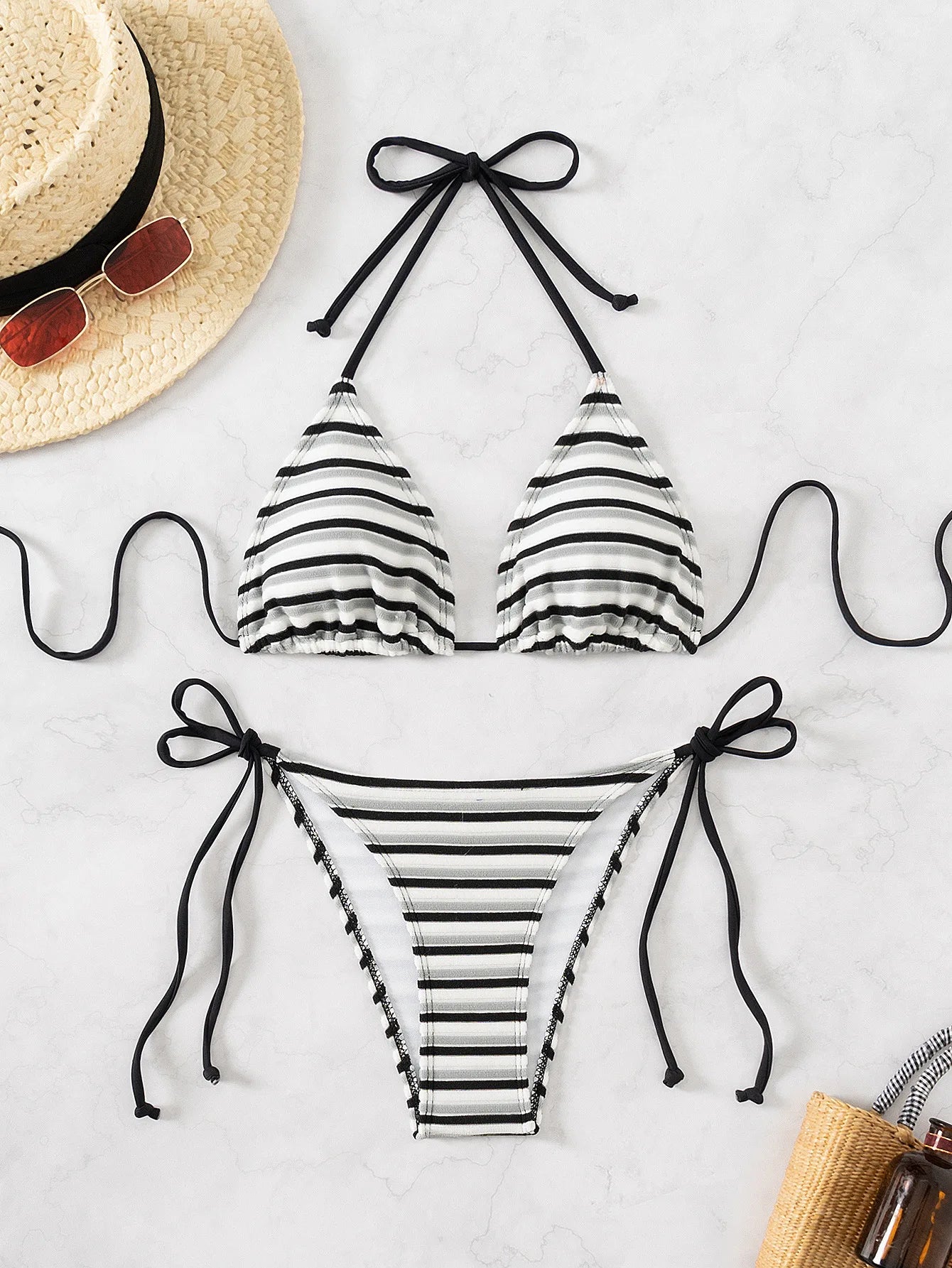 Floraler Push-Up-Bikini im brasilianischen Stil für Damen – ideal für Strand und Pool