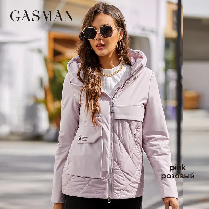 Damen-Winterjacke mit Kapuze und Reißverschluss – Warmer, modischer Daunenparka für kalte Tage