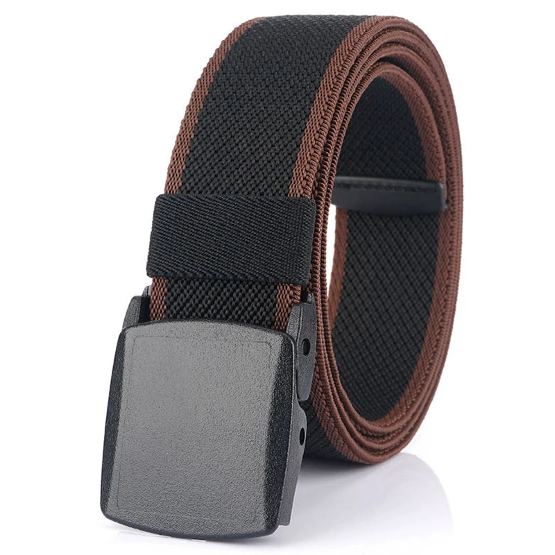 Unisex-Gürtel Elastisch Aus Canvas Mit Nylon-Schnellverschluss 3,8 cm Breite Für Outdoor