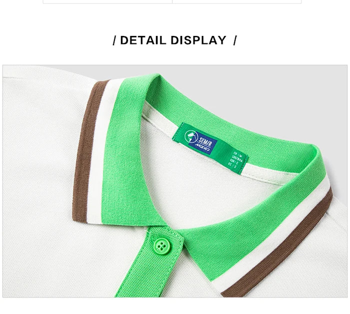 Semir Polo Shirt Frauen kurz Sommer neue lose Taille weiches bequemes T-Shirt