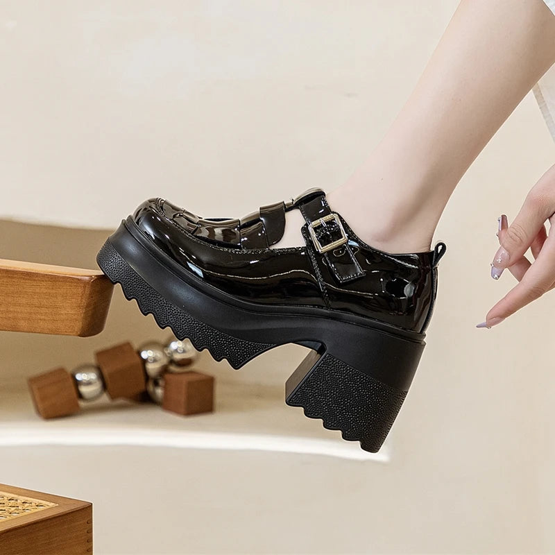 AIYUQI Echtes Leder Frauen Sandalen 2025, Neue Mode High-heel Sandalen Frauen Geschlossene Zehen Plattform Römischen Sandalen Frauen