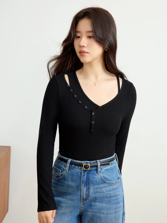 Kurzarm-Bluse mit Spitzenstickerei und Hohldesign – ideal für den Sommer und den Büroalltag