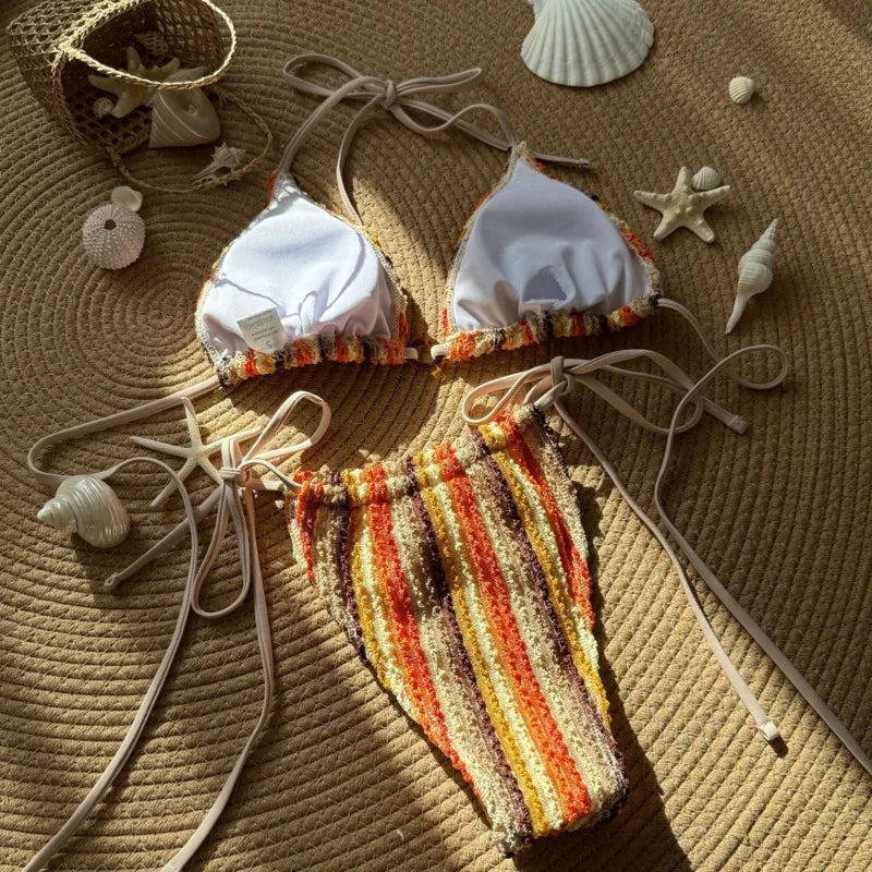 Sommerlicher Push-Up-Bikini im brasilianischen Stil – ideal für Strand und Pool