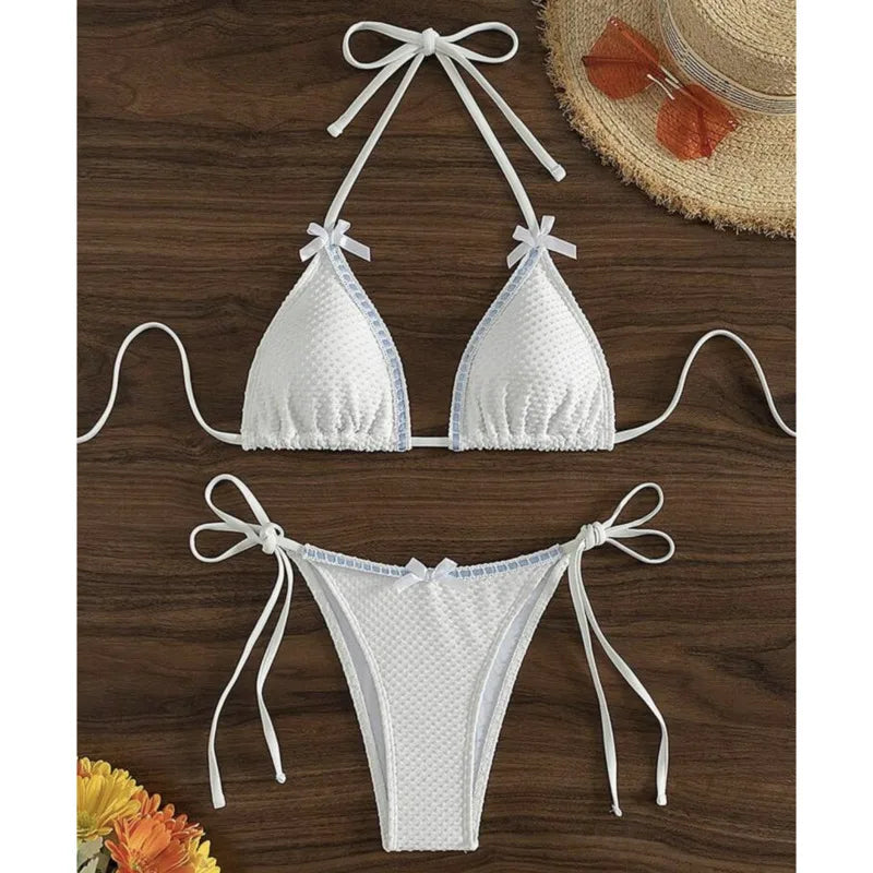 Floral-Sexy-Bikini-Set für Damen – Brasilianischer Badeanzug für Strand und Pool