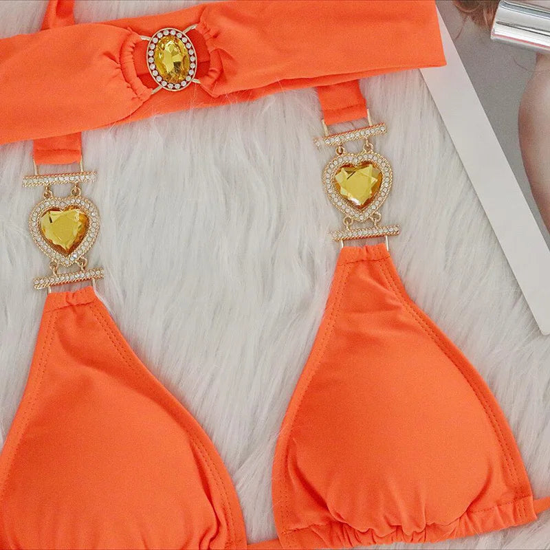 Sexy Bikini-Set mit Push-up und Rock – Perfekt für Strand und Pool