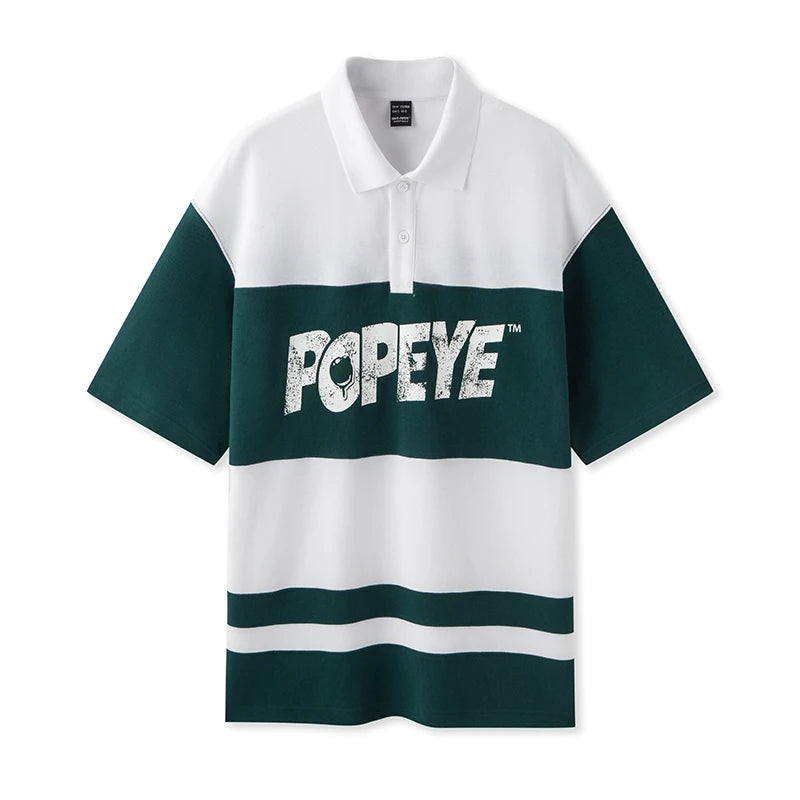 Semir Popeye Collaboration Poloshirt Herren 2025, Sommer, neuer Paar-Stil, übergroßes Polo-Top