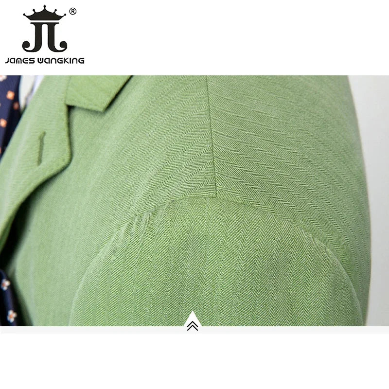 Luxuriöser Herren Anzug 3-teilig Grün S-5XL: Business, Hochzeit, Party, Eleganz Pur