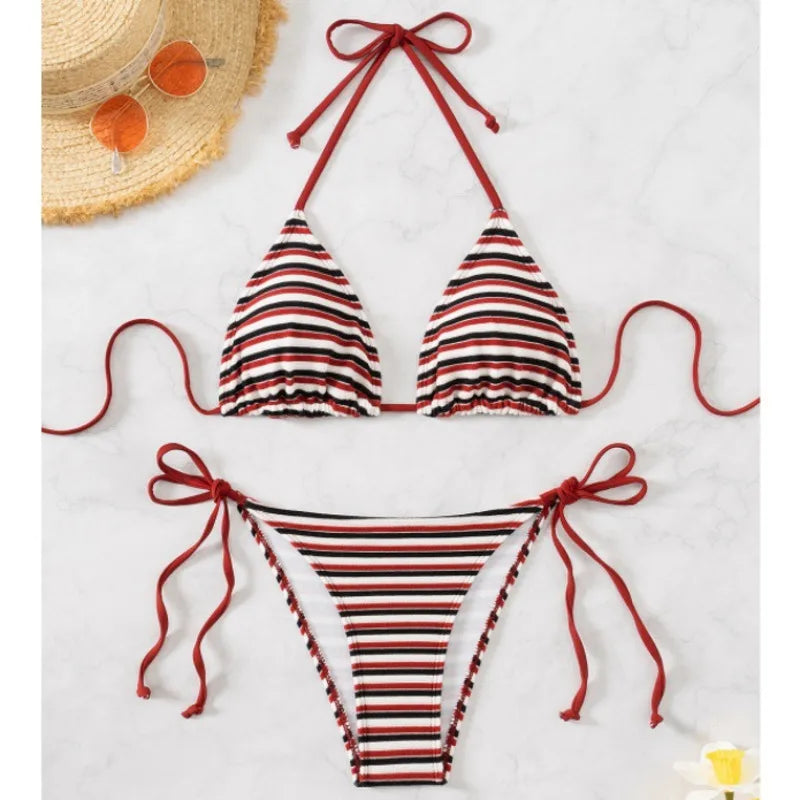 Floraler Push-Up-Bikini im brasilianischen Stil für Damen – ideal für Strand und Pool