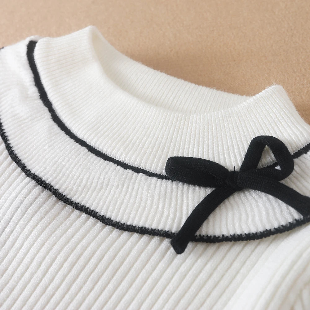 Mädchen Pullover Pullover Herbst Winter Baby Warme Pullover Tops Kinder Strickwaren Kinder Kleidung