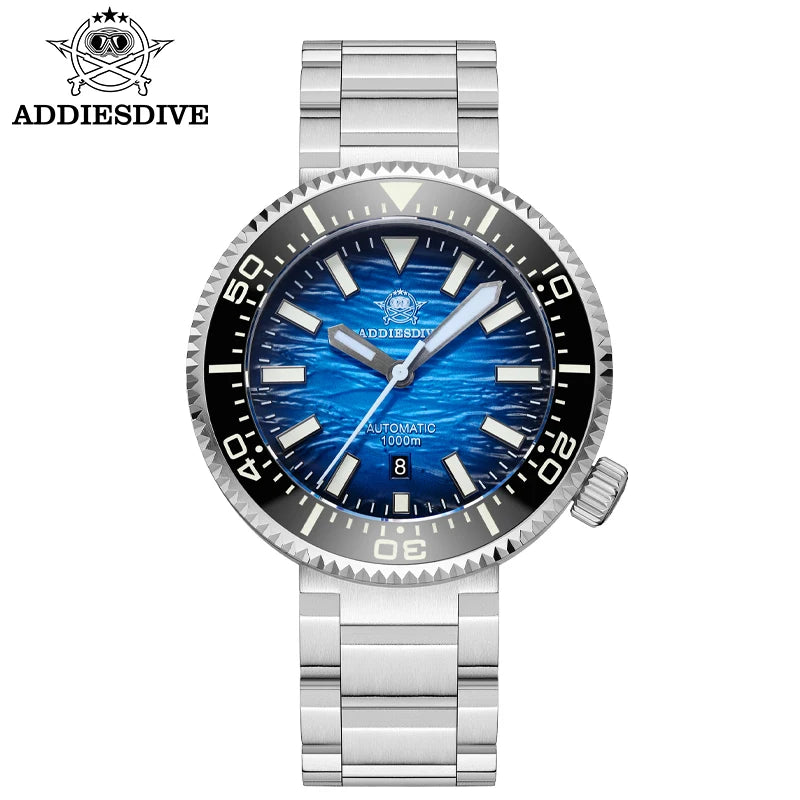 Herren Profi-Taucheruhr Automatik Saphirglas 3D-Zifferblatt 1000m Ultra Leuchtzeiger