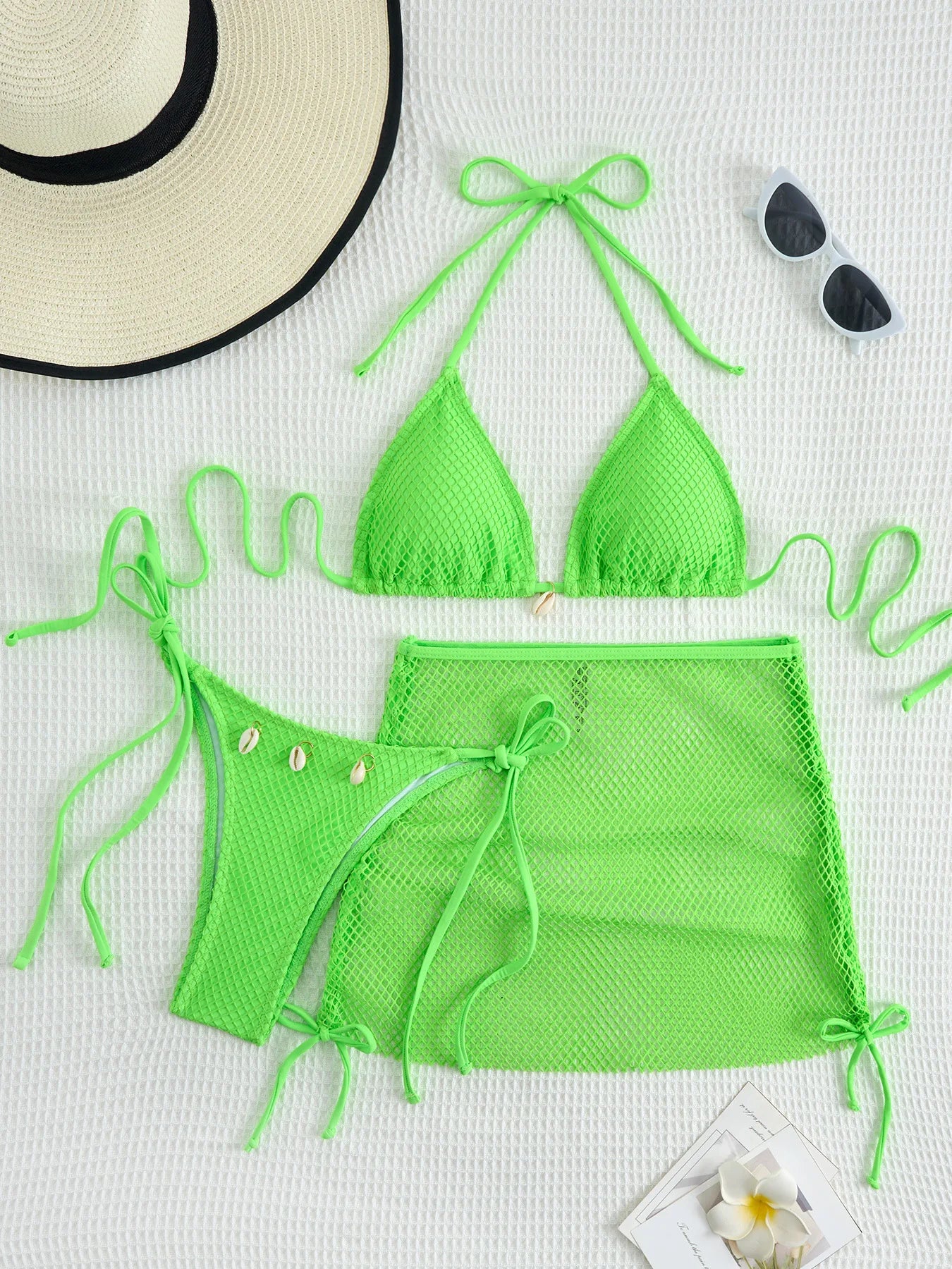 Sexy Bikini-Set mit Push-up und hoher Taille – Perfekt für Strand und Pool