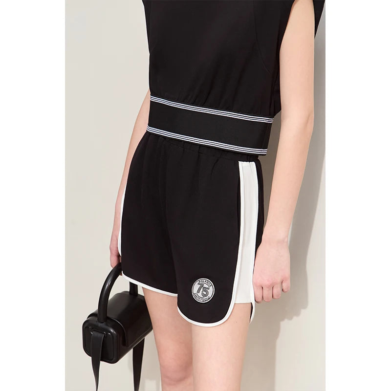 Damen Shorts im Minimalismus-Stil mit neuer Stretch-weite und ärmellos