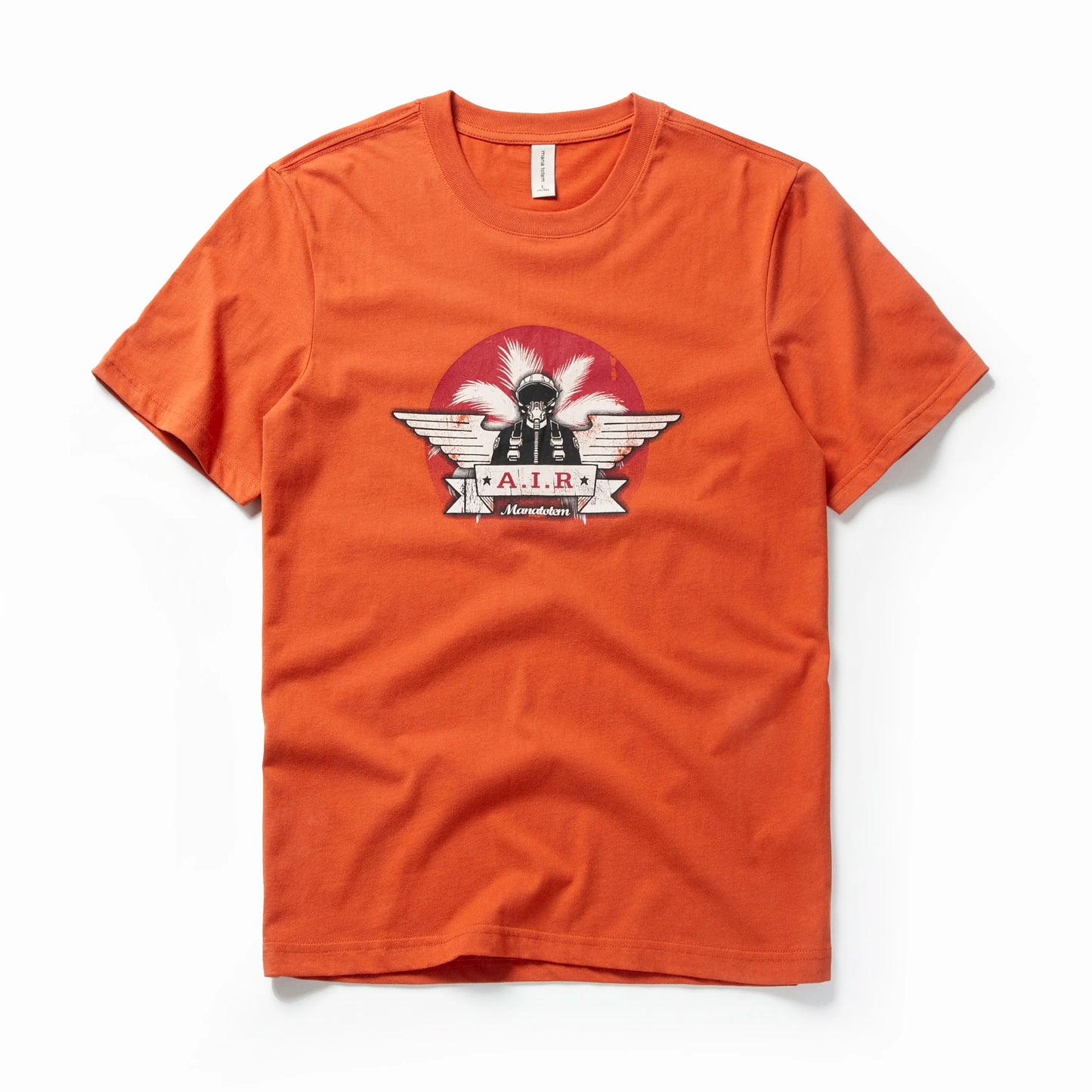 Herren T-Shirt mit Druck „Pilot“ im Casual-Stil aus 100 Prozent Baumwolle