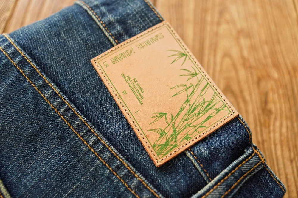 Herren Jeans im Vintage-Stil aus Denim mit Distressed Kanten