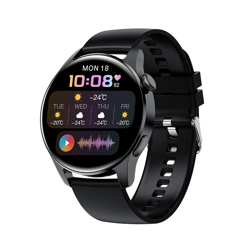 Männer Smartwatch mit Bluetooth Anruf und Fitness Herzfrequenz Monitor