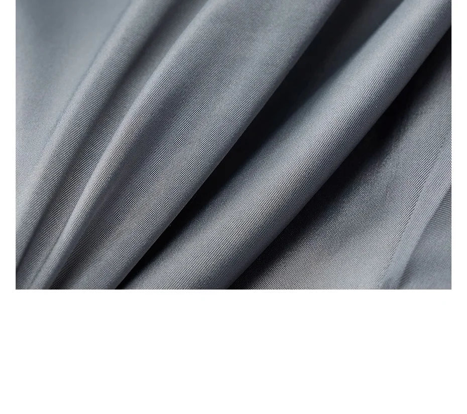 Herren-Sommerhose aus 100% Baumwolle – Dünne, knöchellange Anzughose in Slim-Fit für smarte Casual-Looks in Khaki, Grau oder Schwarz