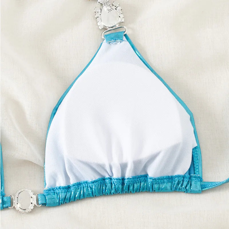 Sexy Bikini-Set in Pink mit Push-up für Damen – ideal für Strand und Pool