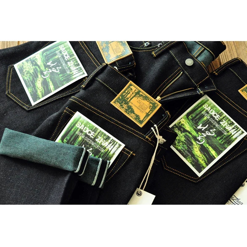 Herren Jeans aus Selvedge Raw Denim im Vintage-Stil mit Taper Fit