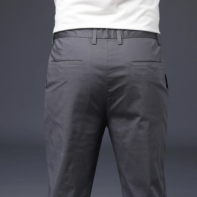 Herren Hose aus Baumwolle mit lässigem Stretch und geradem Schnitt