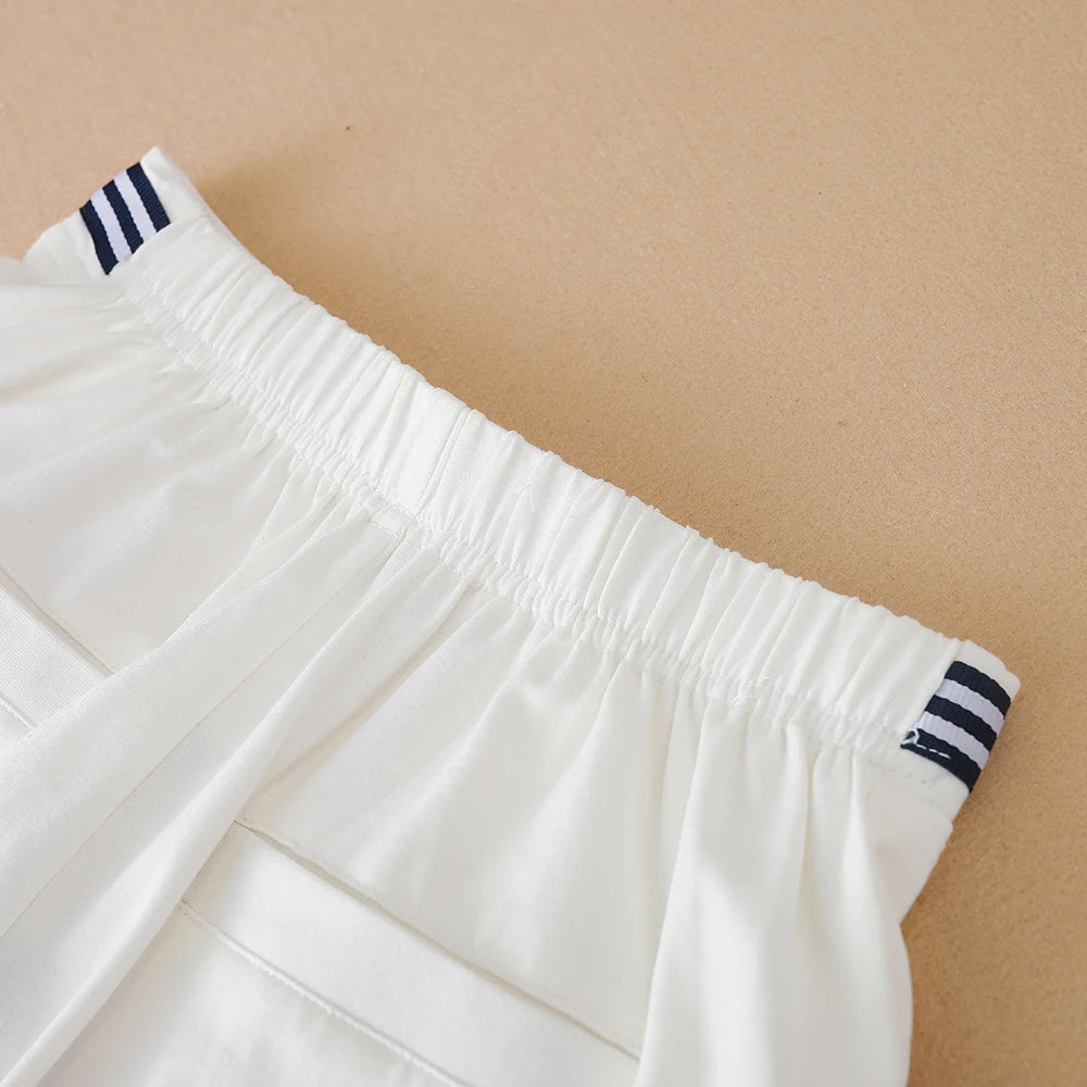Kinder Mädchen Sommer Shorts Schule Kinder Adrette Elastische Taille Baumwolle Hosen Nette Baby Kleidung