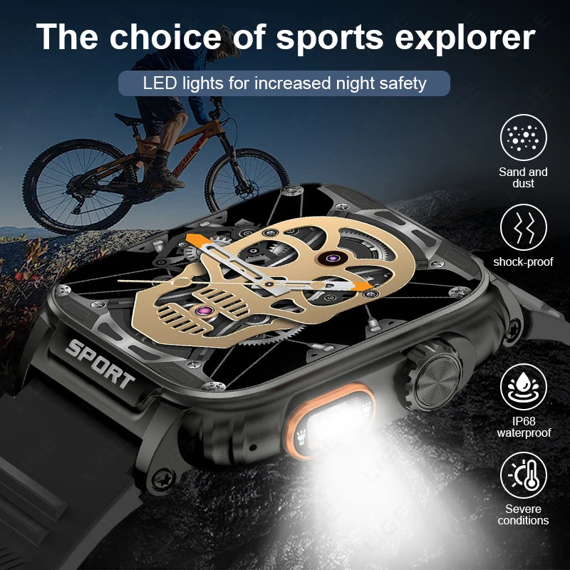 LIGE Neue 1,91 Zoll HD Smart Uhr Bluetooth Anruf 430 Mah Große Batterie Sport Fitness Tracker Smartwatch Band Für Huawei Xiaomi