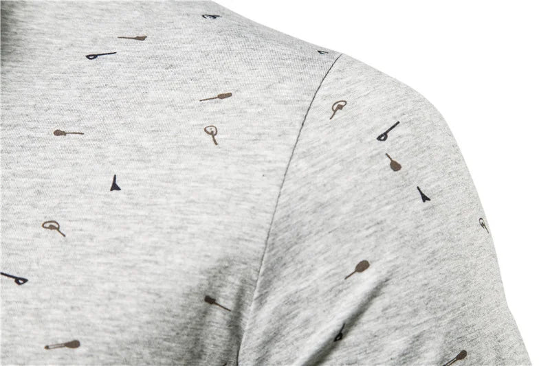Herren Polo-Shirt im Casual-Stil mit Stehkragen aus Baumwolle