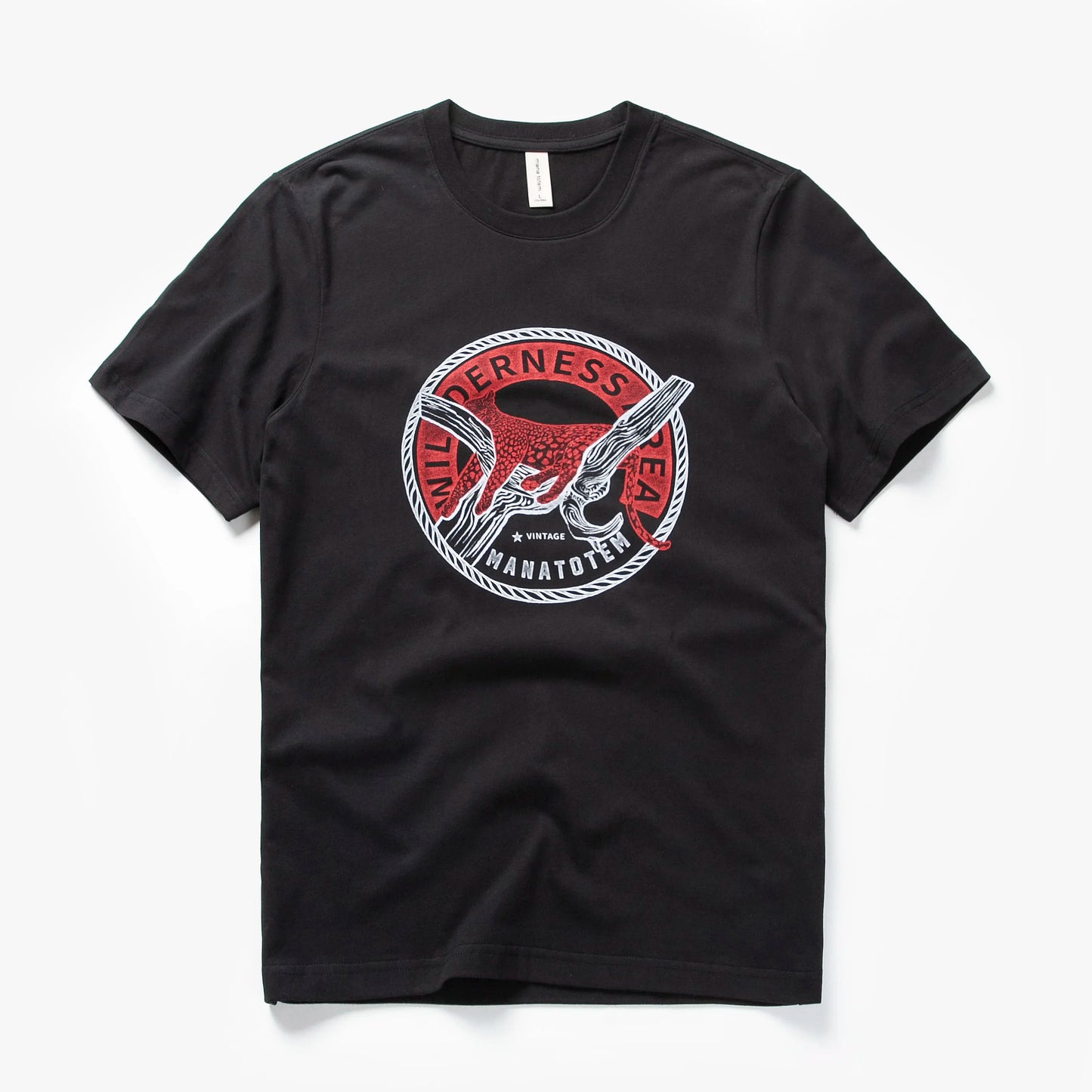 Herren T-Shirt mit Leoprint im Sommer Casual Stil aus 100 Prozent Baumwolle