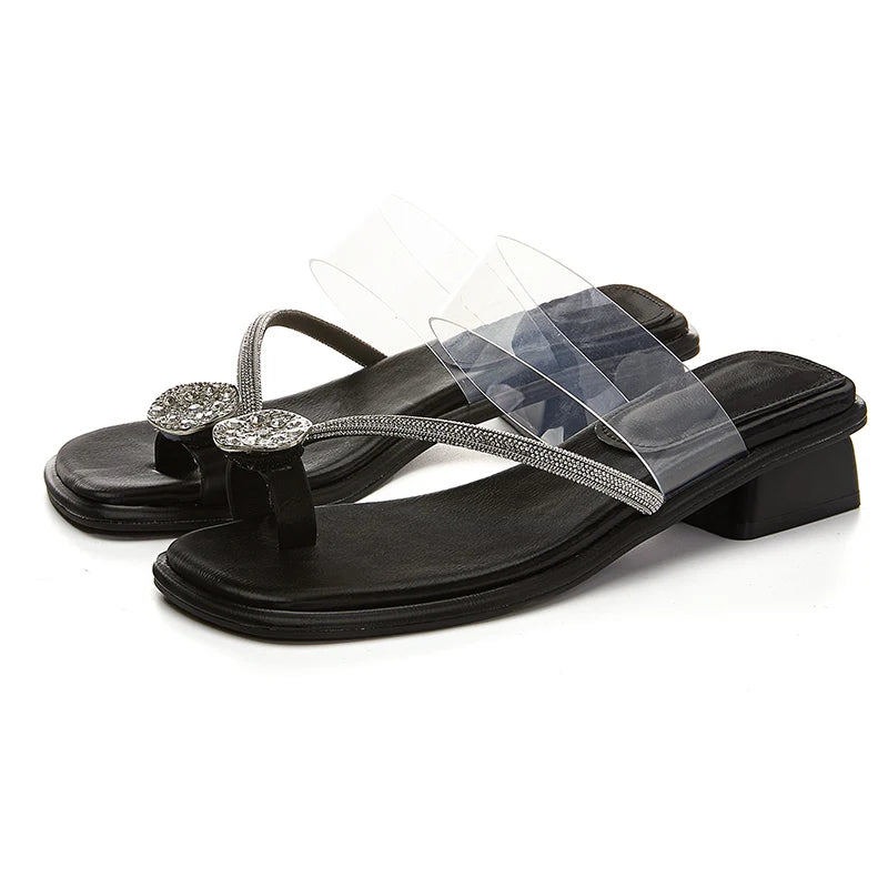 Damen Flip-Flops Strass Römisch Outdoor