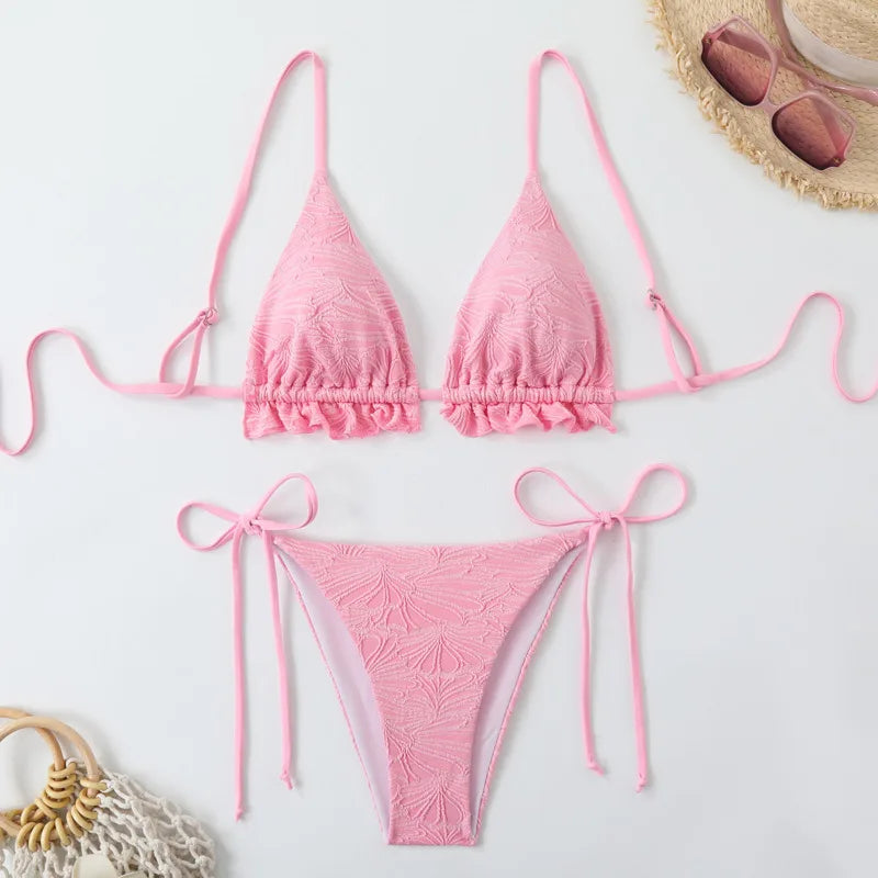 Sexy Bikini-Set für Damen mit Push-up-Effekt – ideal für Strand und Pool