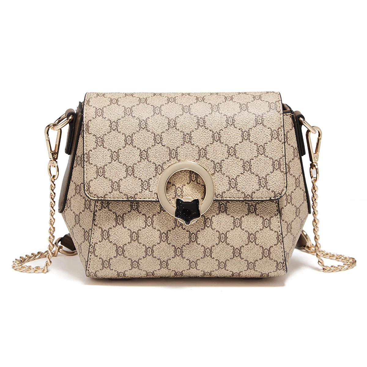 Damen Schultertasche aus PVC-Leder Crossbody-Stil für Alltag