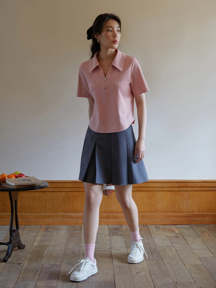 Lässiges Plus-Size-Set aus lockerem Shirt und Shorts für den Sommer – ideal als bequeme Freizeitkleidung im Y2K-Stil.